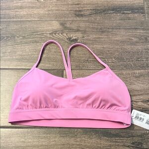 lululemon flow y bra. Pink frosting. 12. NWT